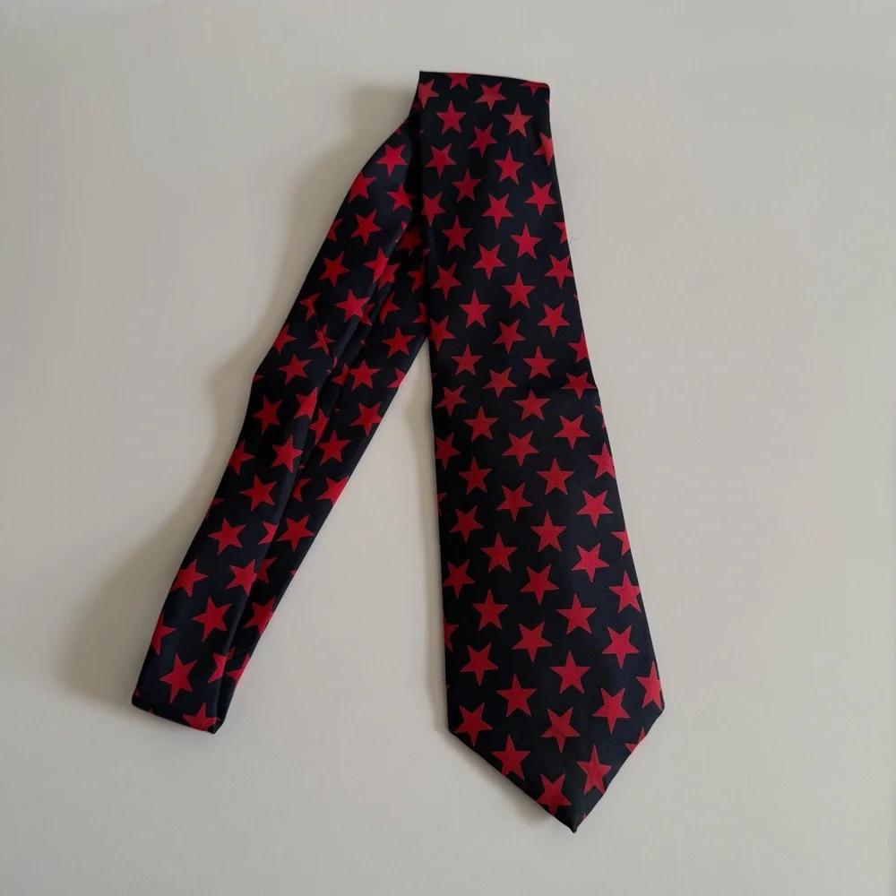 Elegant Kent and Curwen Star Patterned Men's pure silk Tie